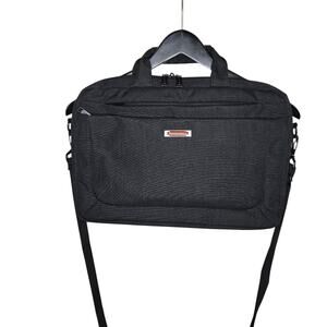 Swiss Mobility Black Laptop Bag Messenger Briefcase